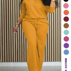 Brand New Women's Bright Orange Jumpsuit